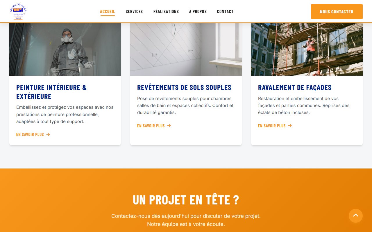 Section Réalisations - RINGUIN